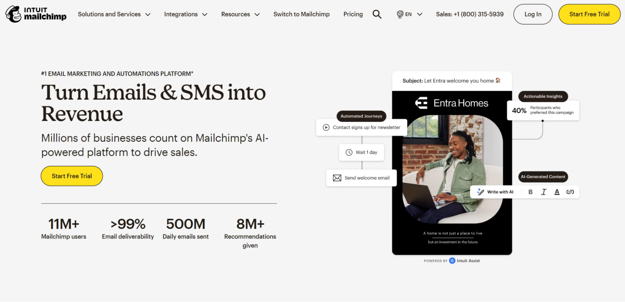 Cheap email marketing services: Mailchimp