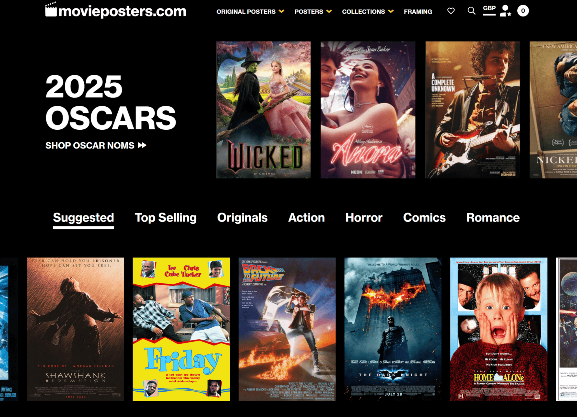 MoviePosters homepage