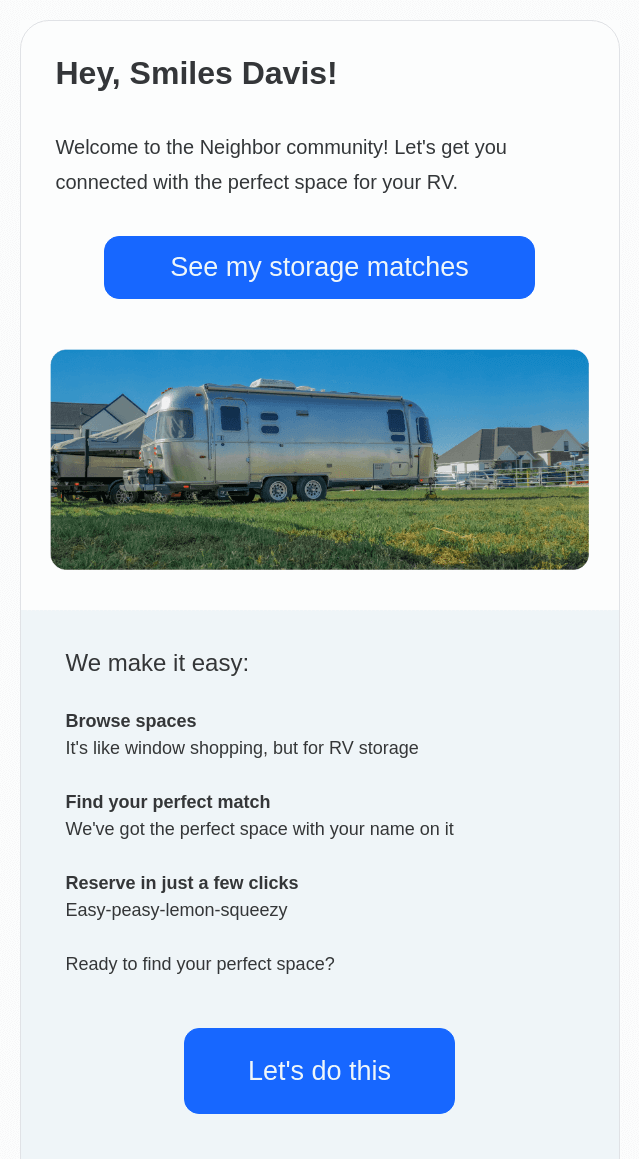 personalized email