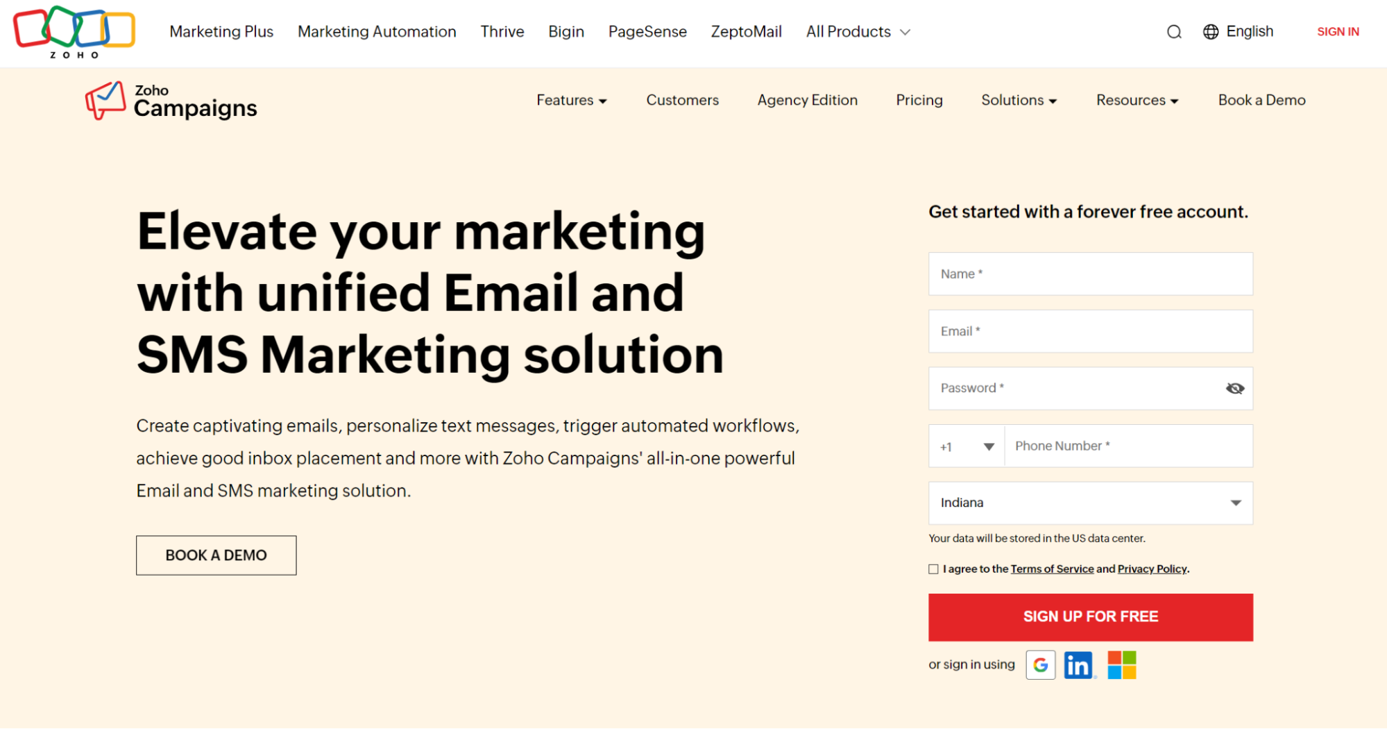 zoho campaigns