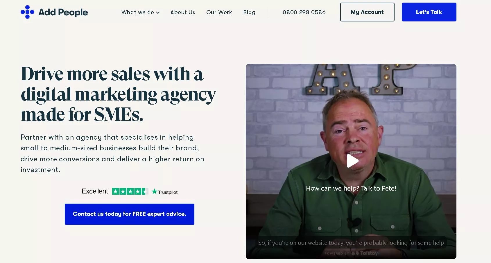 Add People agency homepage