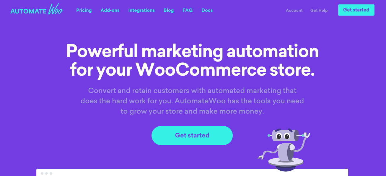 AutomateWoo homepage