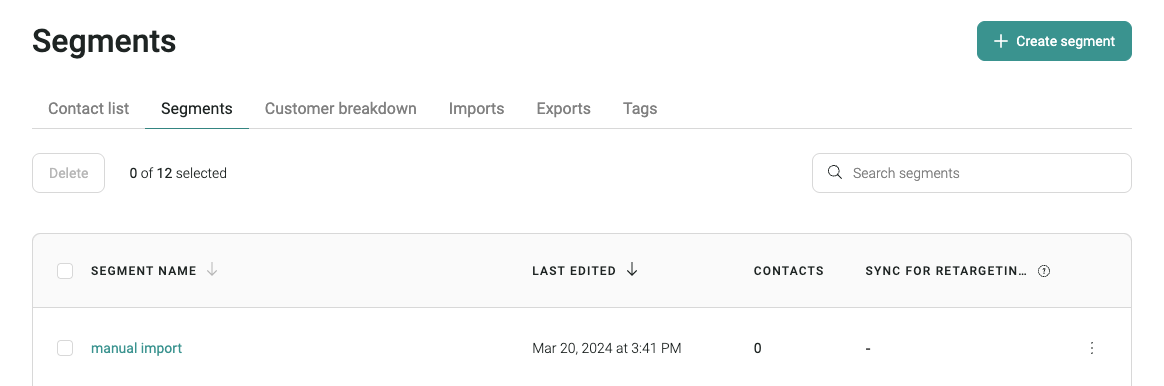 Woocommerce automated emails: Choosing segments