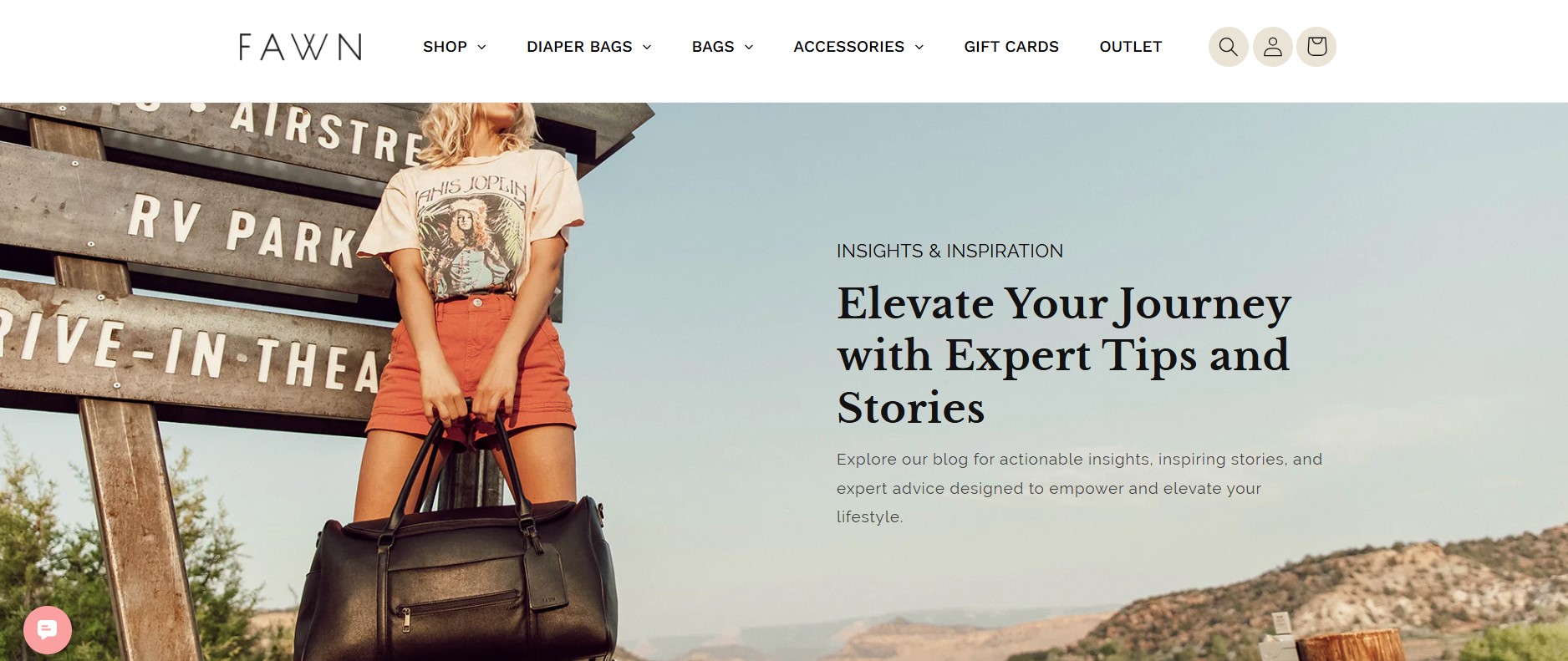 Fawn Design blog page
