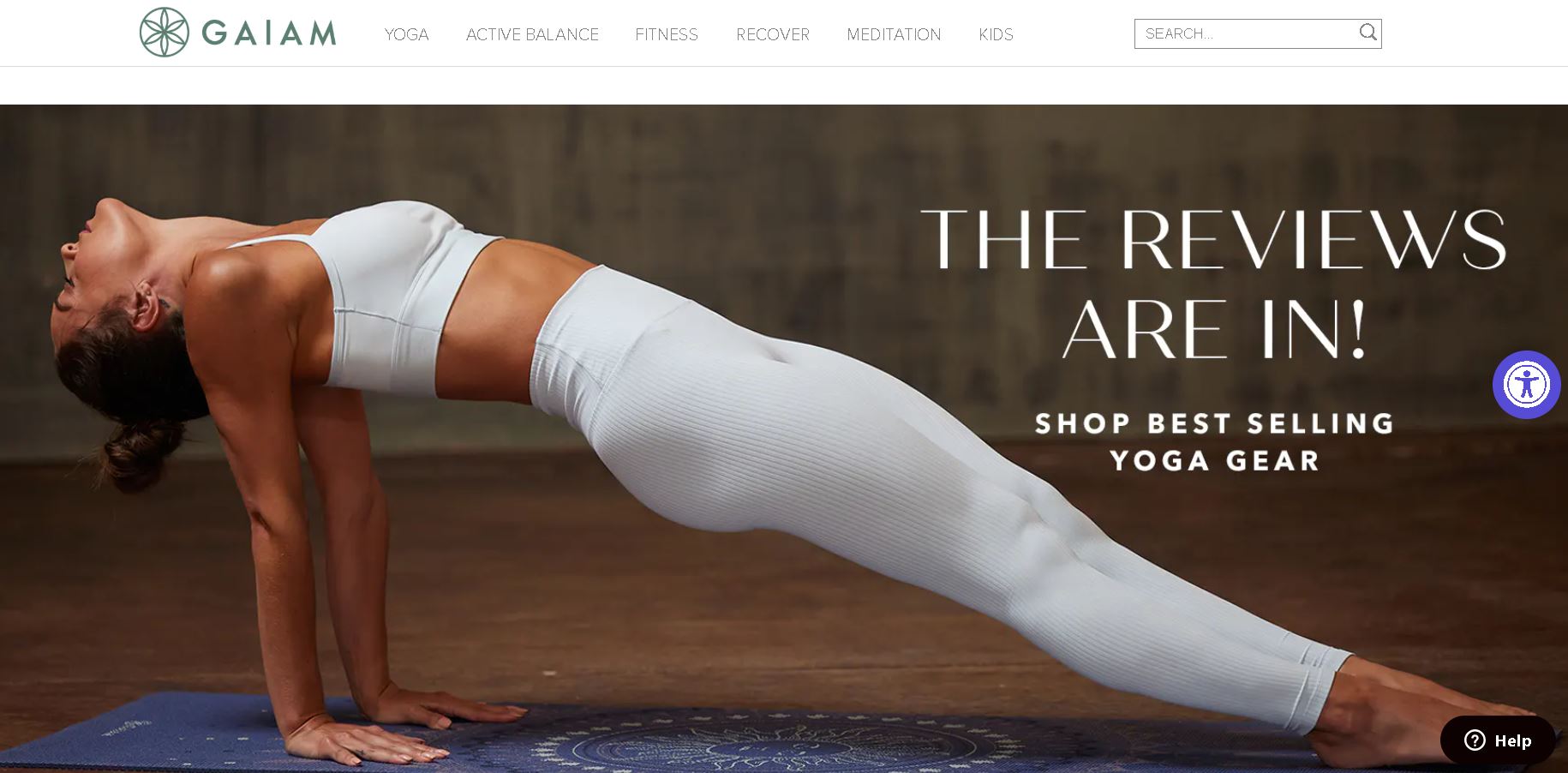 Gaiam homepage