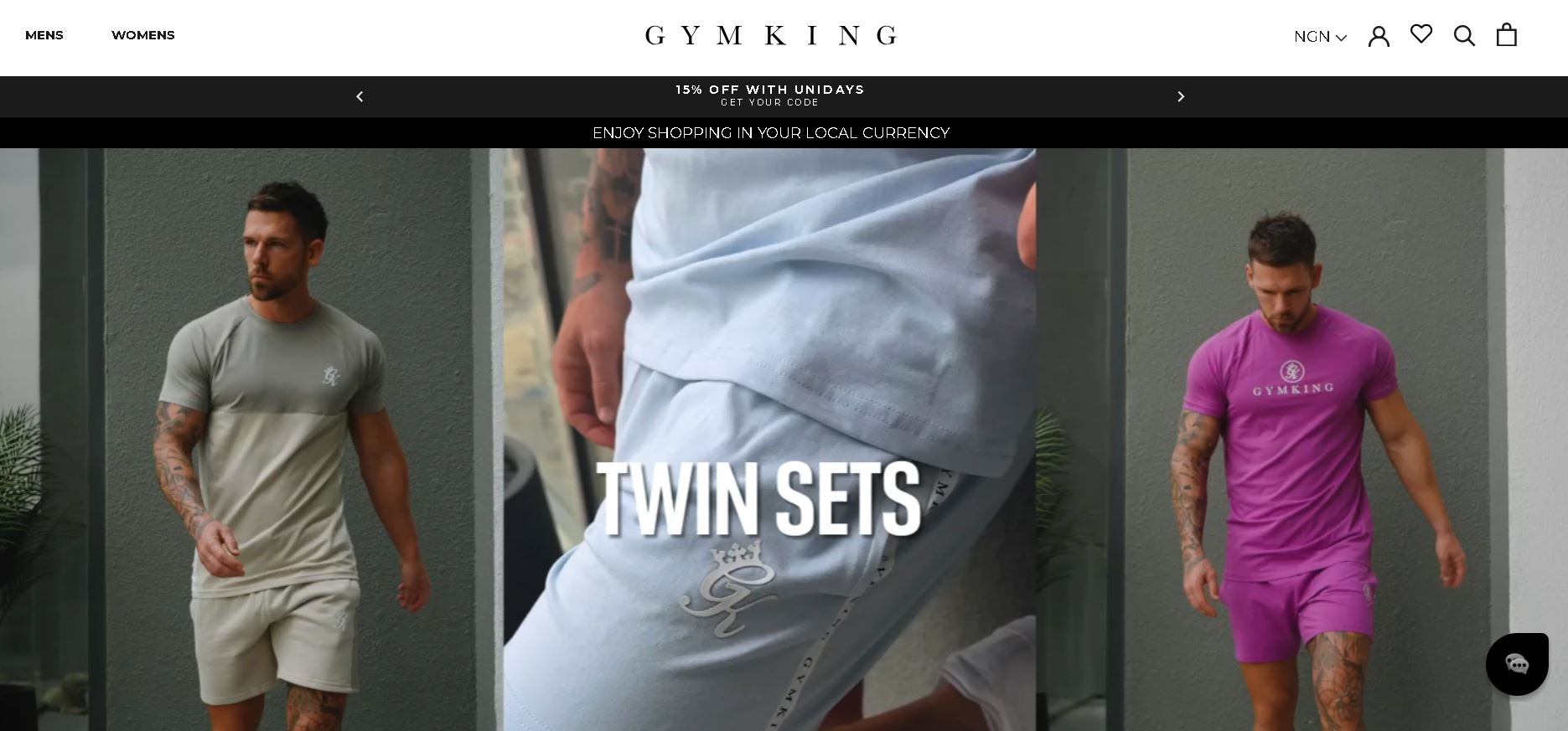 Gym King homepage