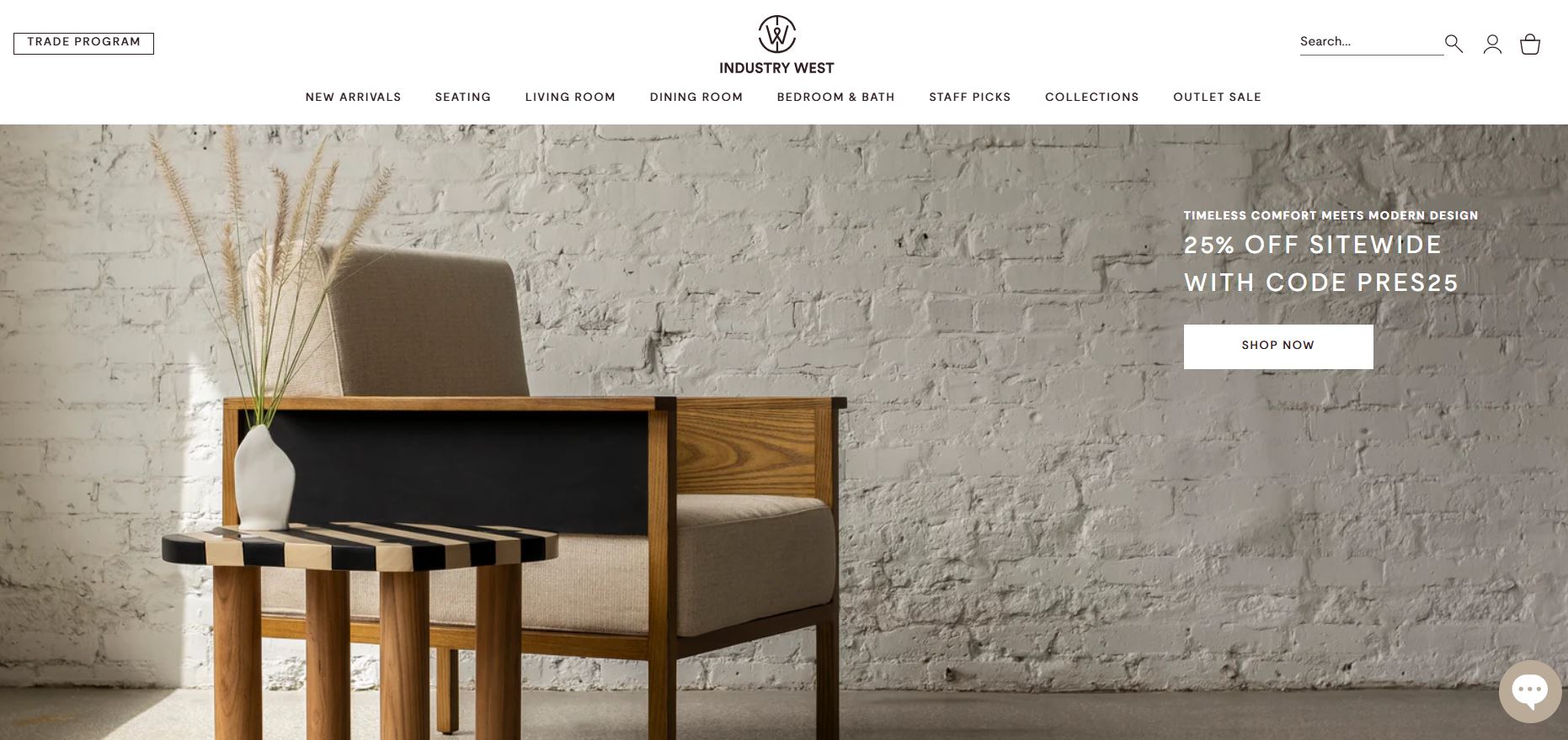 Industry West homepage