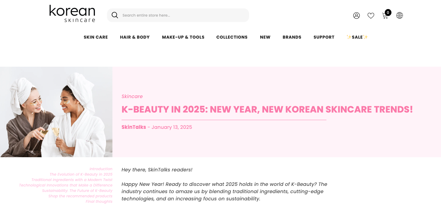 Article from Korean Skincare's blog