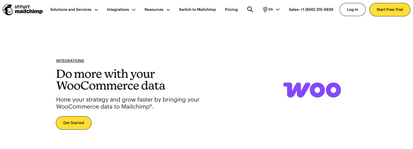 Mailchimp for WooCommerce page
