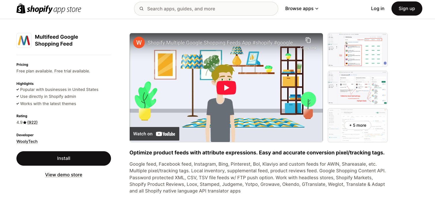 Multifeed Google Shopping Feed