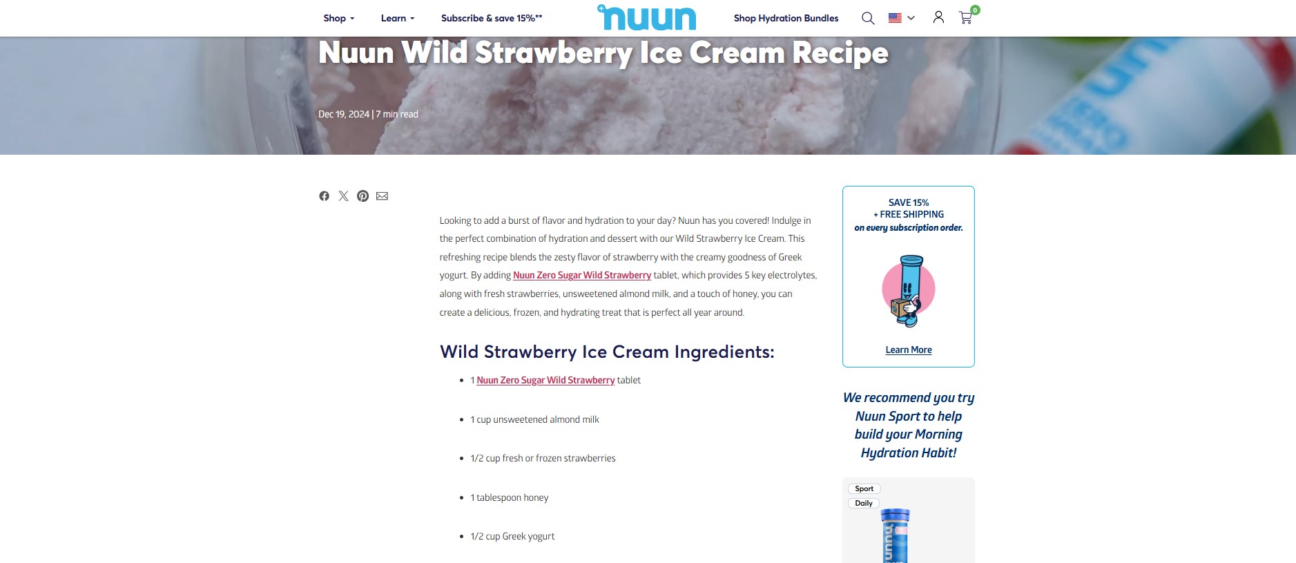 Article from Nuun's blog