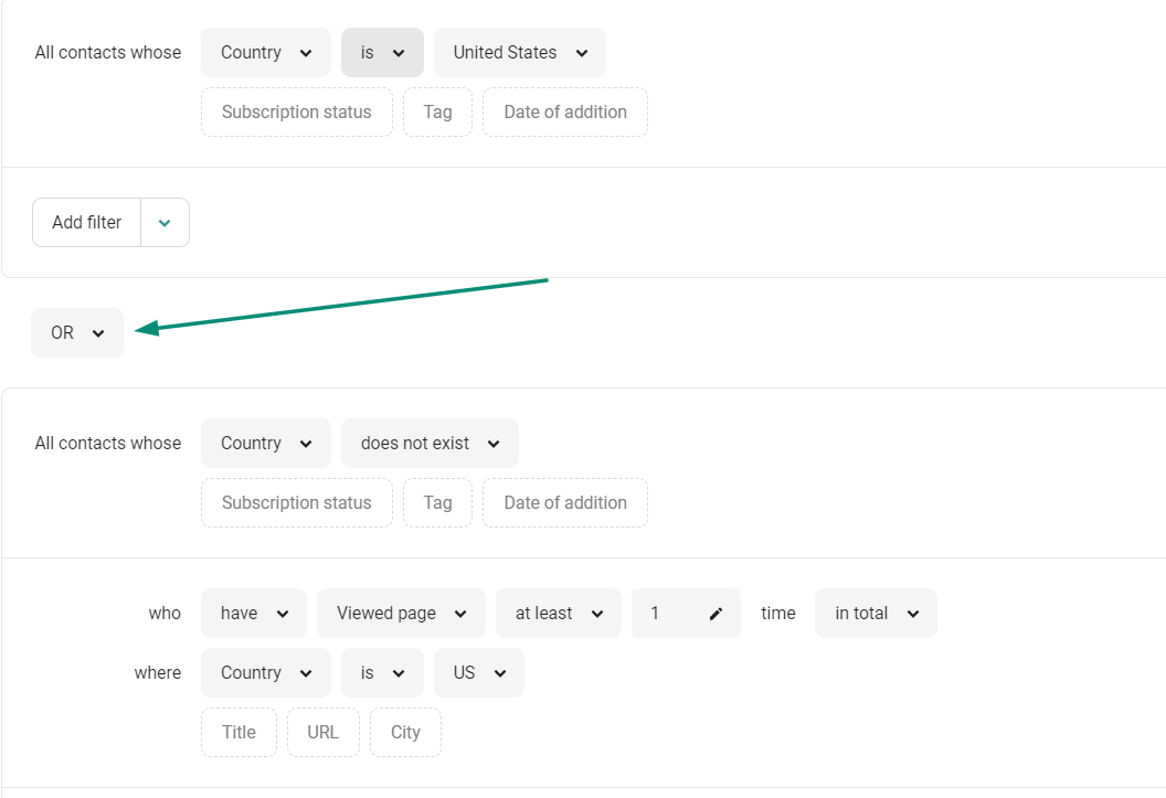 Omnisend segmentation