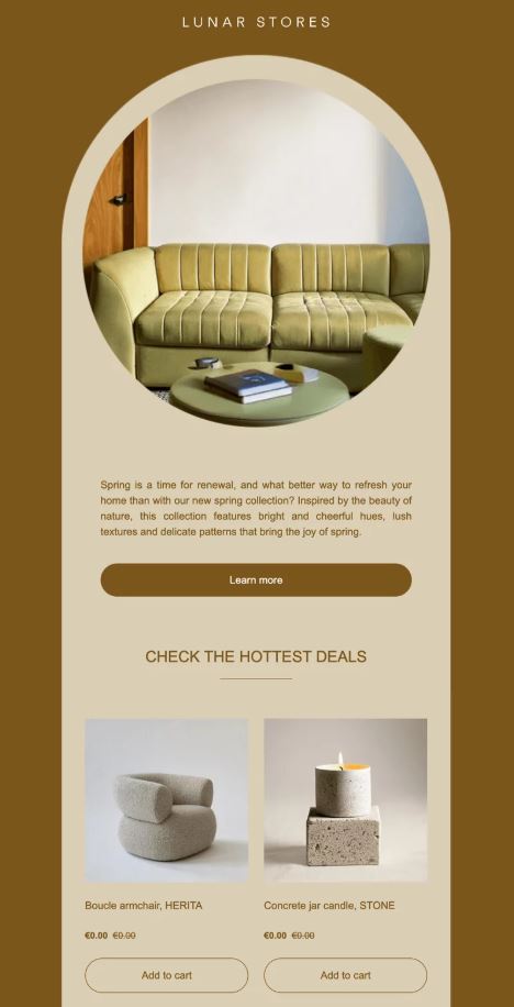 Omnisend home interior template