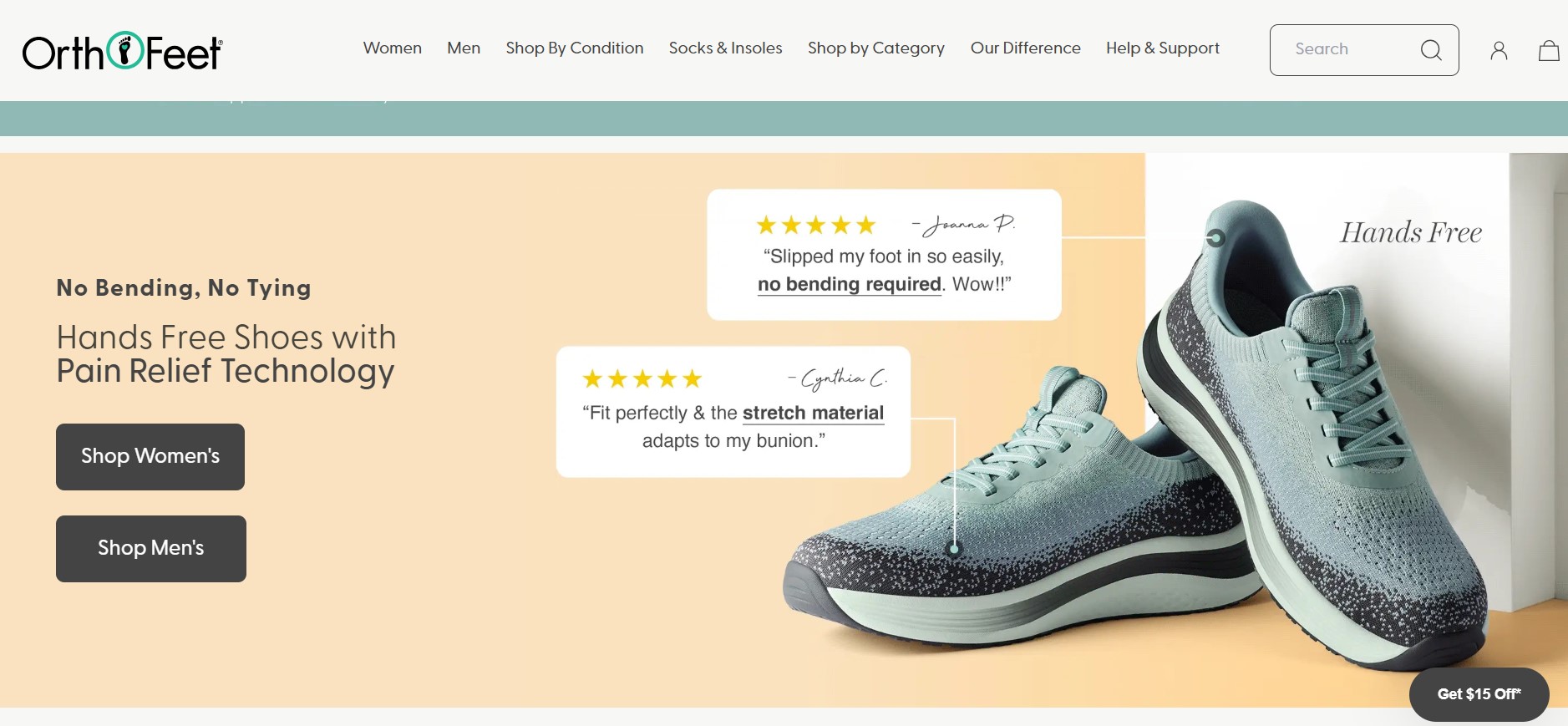 Orthofeet homepage