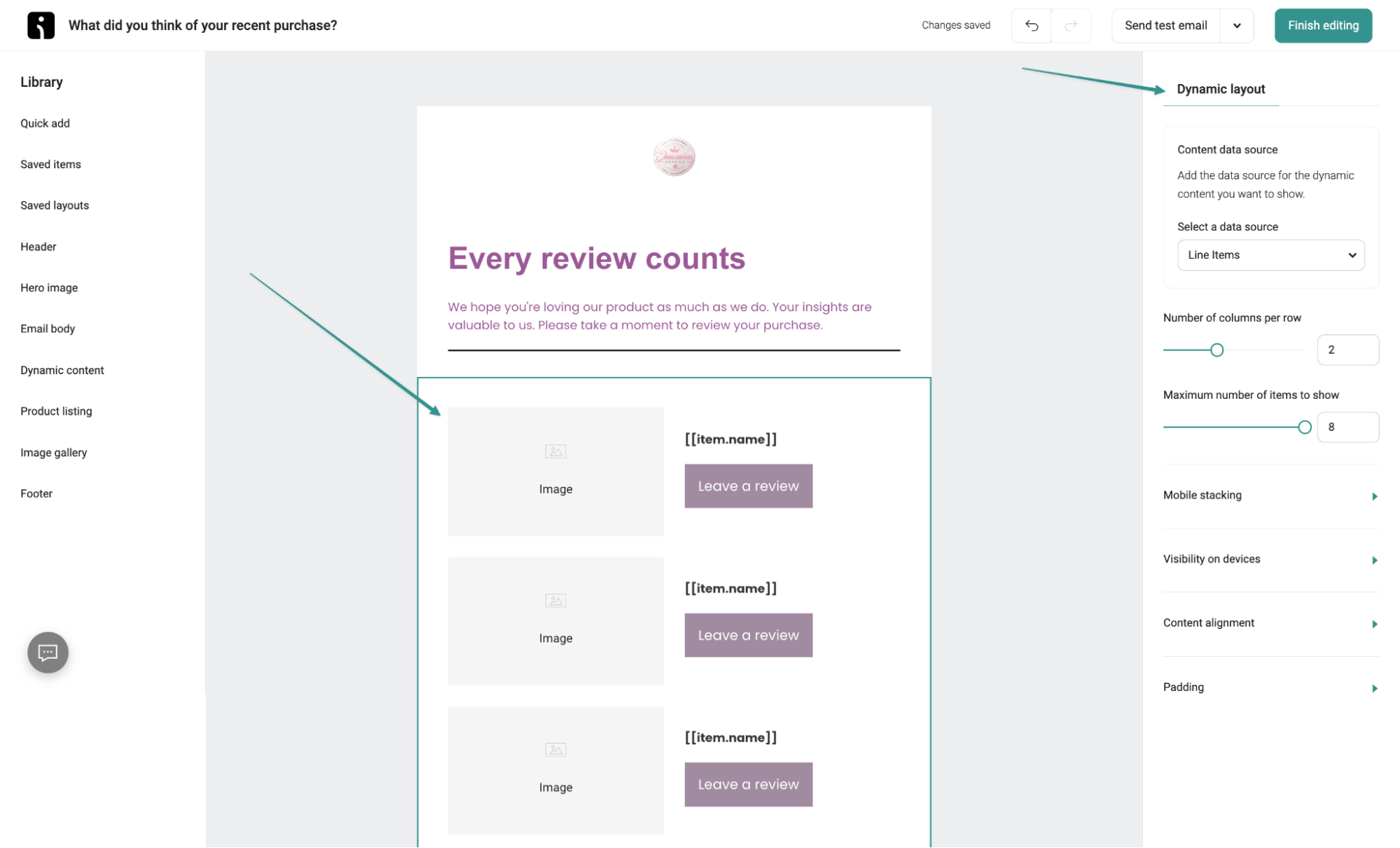 Review request email template