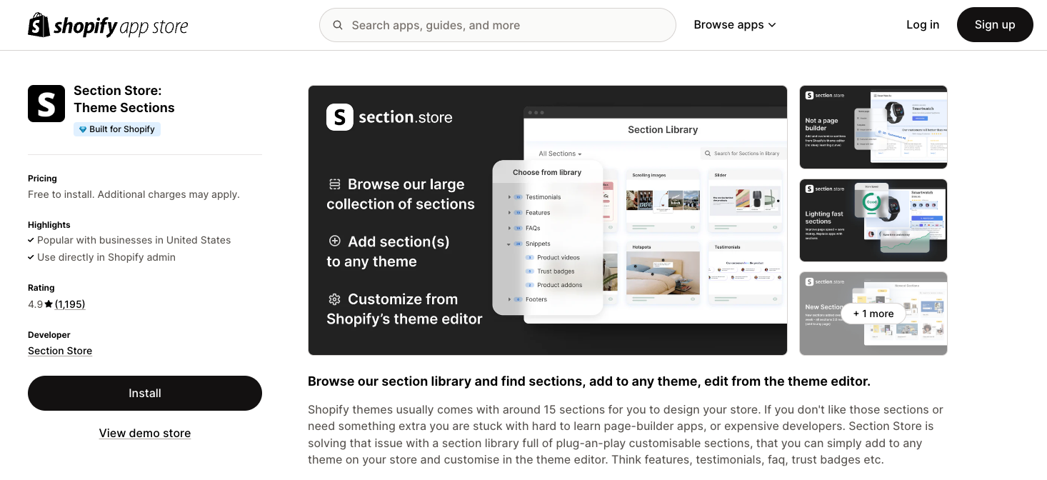 Section Store