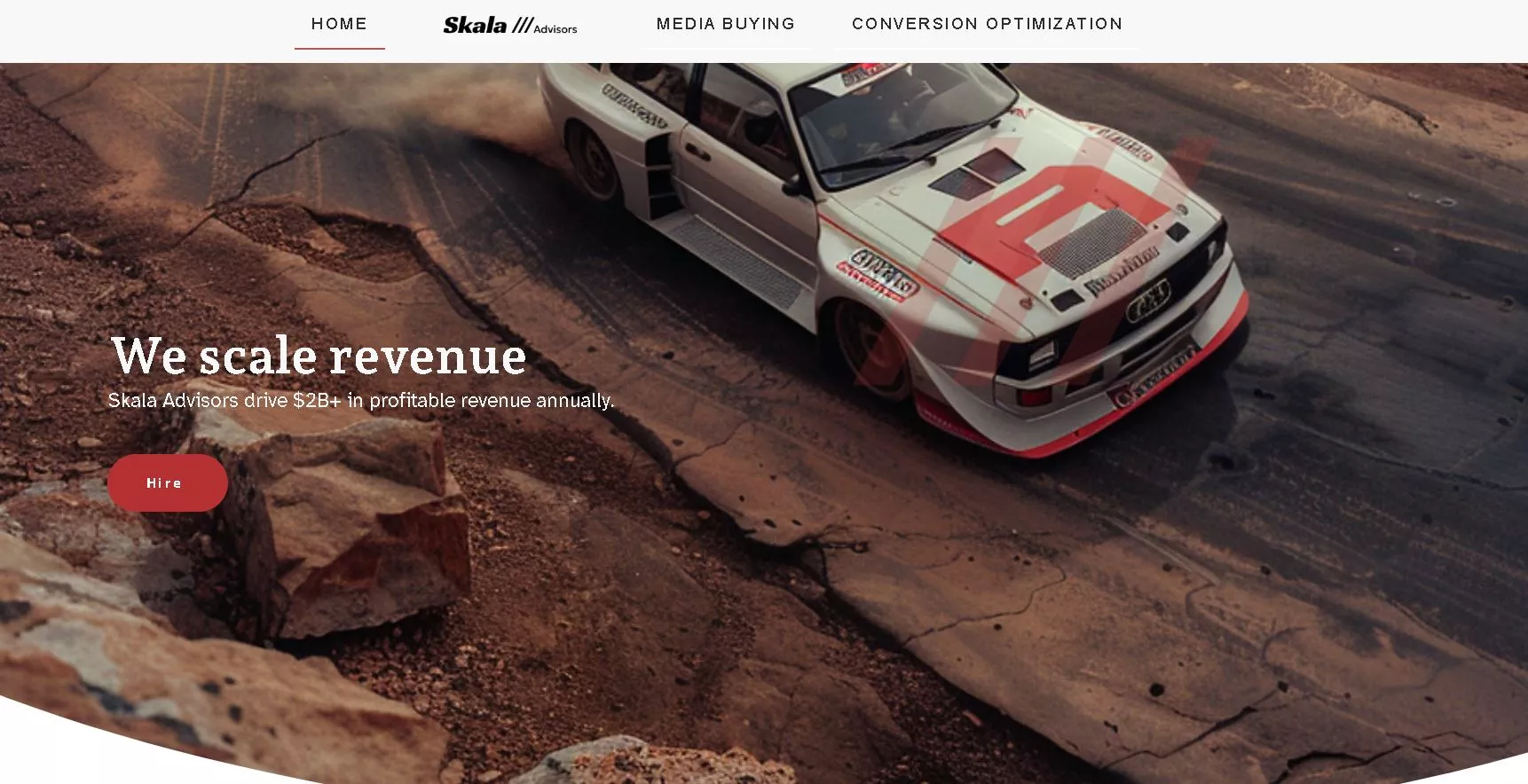 Skala Advisors agency homepage