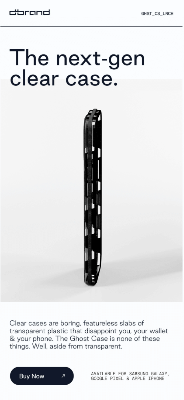 dbrand accessory cross-sell email