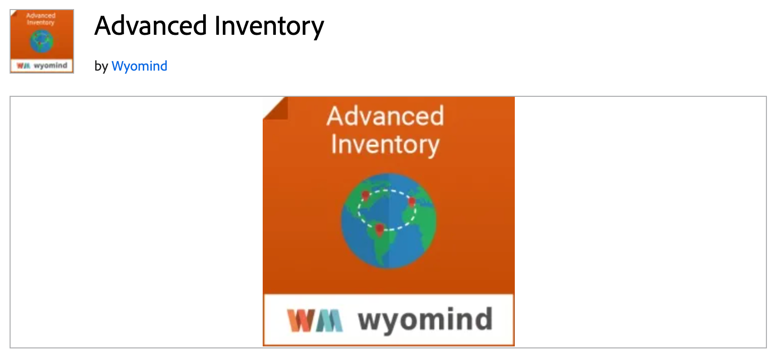 Advanced Inventory page
