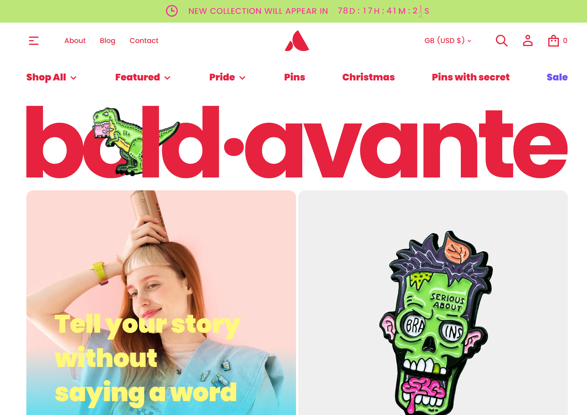 Avante theme demo page