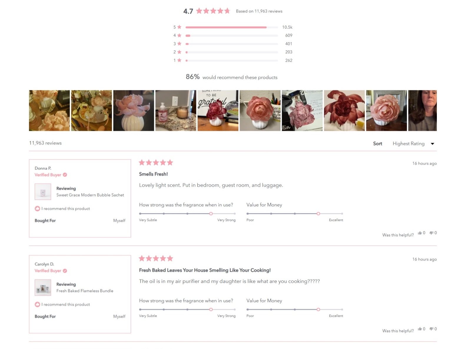 Bridgewater Candle Company customer reviews
