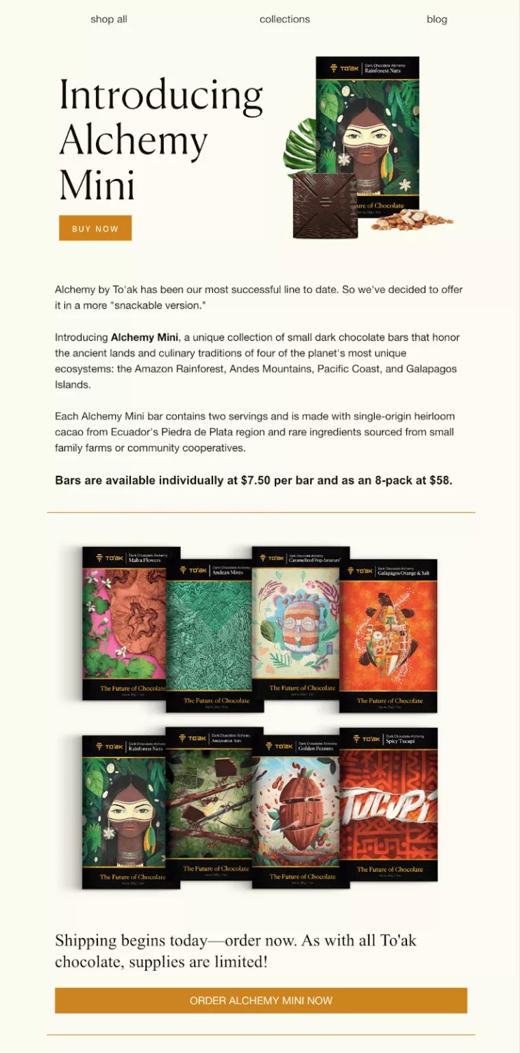 To'ak Chocolate email