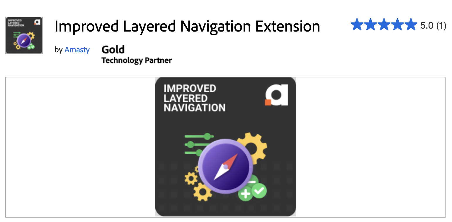 Improved Layered Navigation Extension page