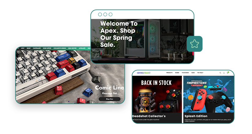 PC and console accessories stores examples