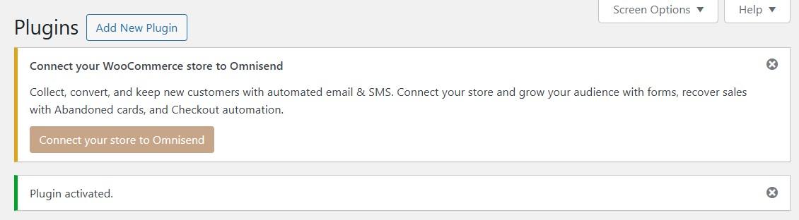 Connecting a WooCommerce store to Omnisend