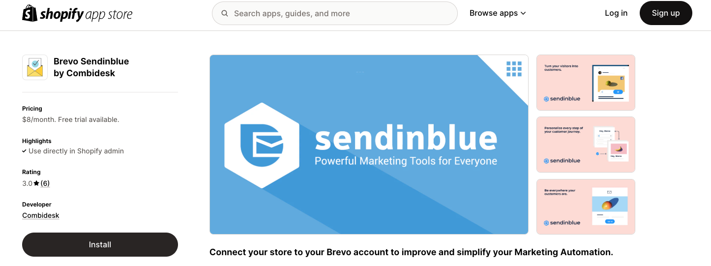 Best email marketing for Shopify: Brevo