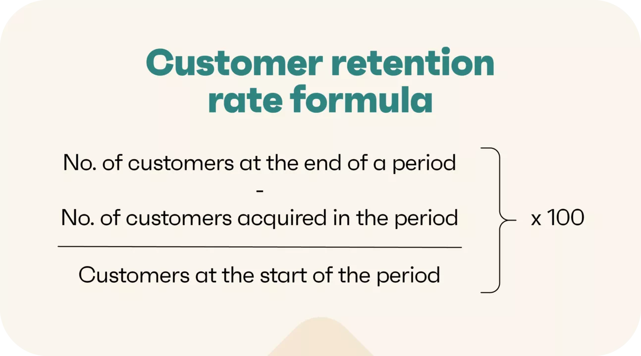 Customer retention rate formula