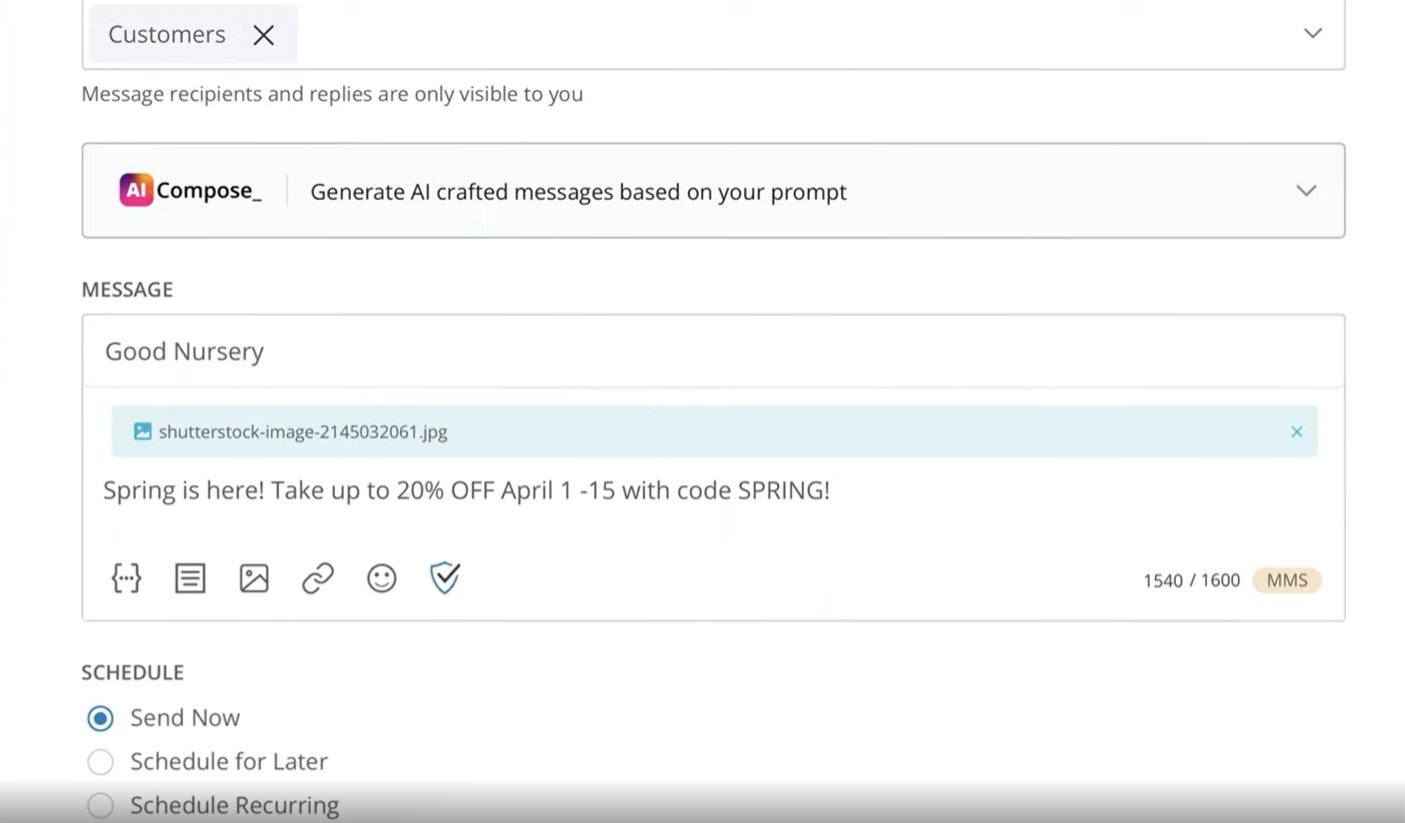 Best SMS marketing service: EZ Texting