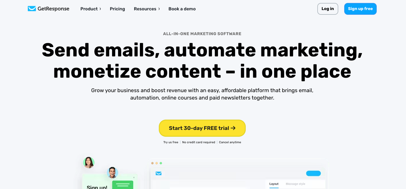 Best Mailchimp alternatives: GetResponse