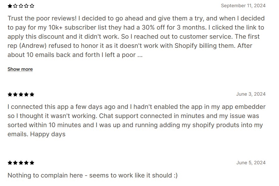 MailerLite reviews