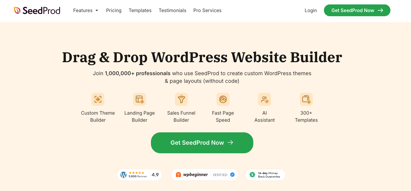 SeedProd homepage