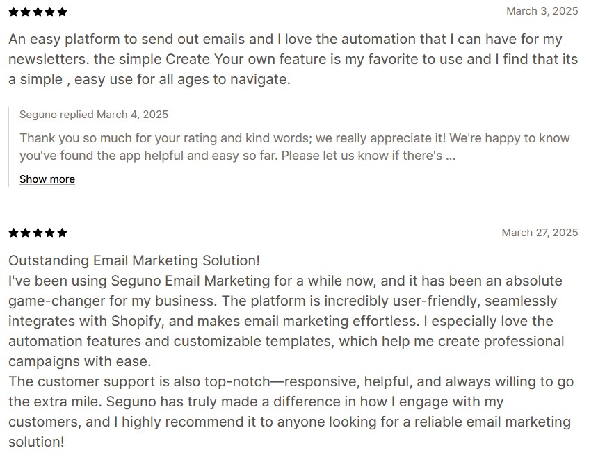 Seguno reviews