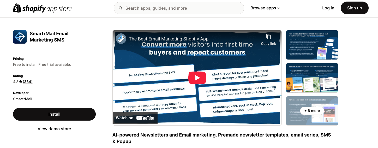 Best email marketing for Shopify: SmartrMail