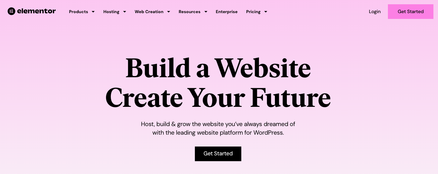 Elementor homepage