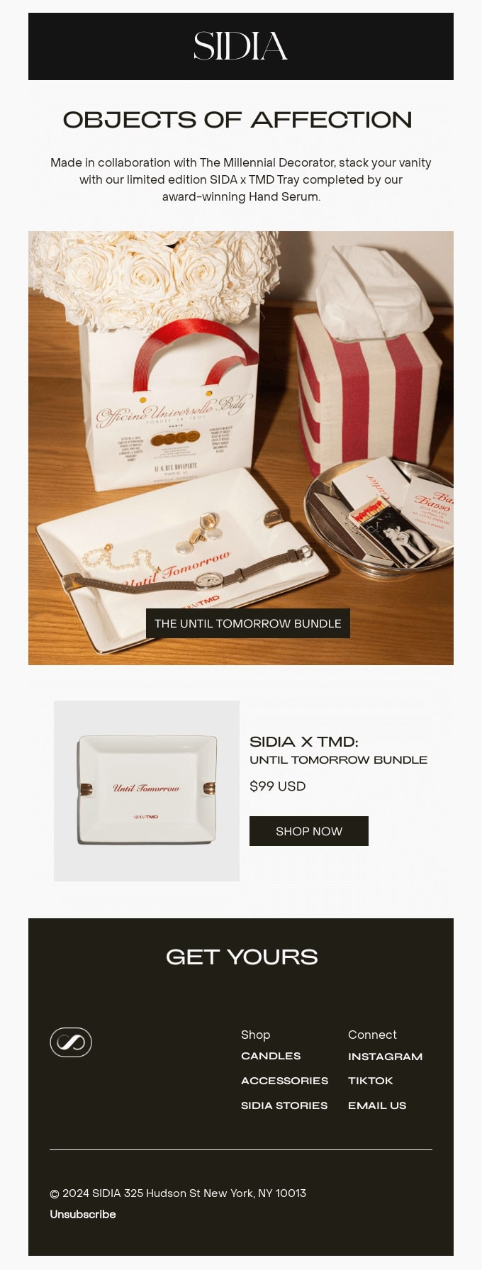 Post-purchase emails: Bundle or discount promotion example