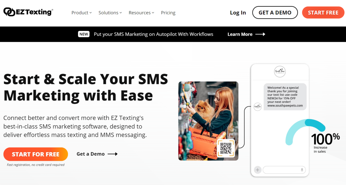 EZ Texting is the best mass texting service for blasts to unlimited contacts