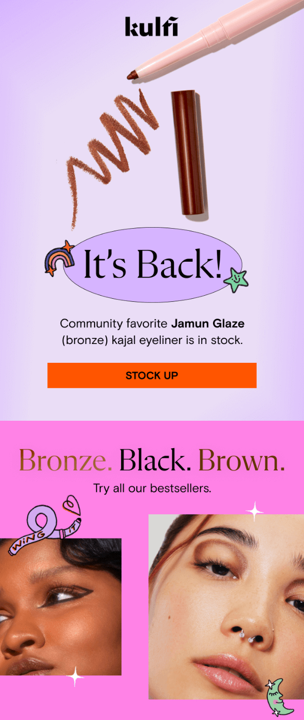 Kulfi reactivation email example