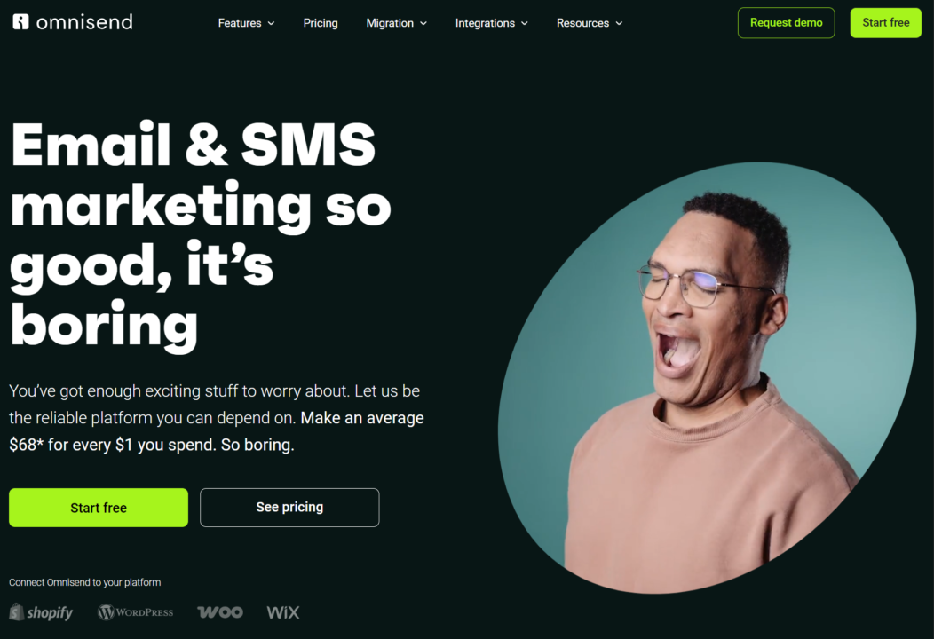 Omnisend is the Best mass texting service for ecommerce