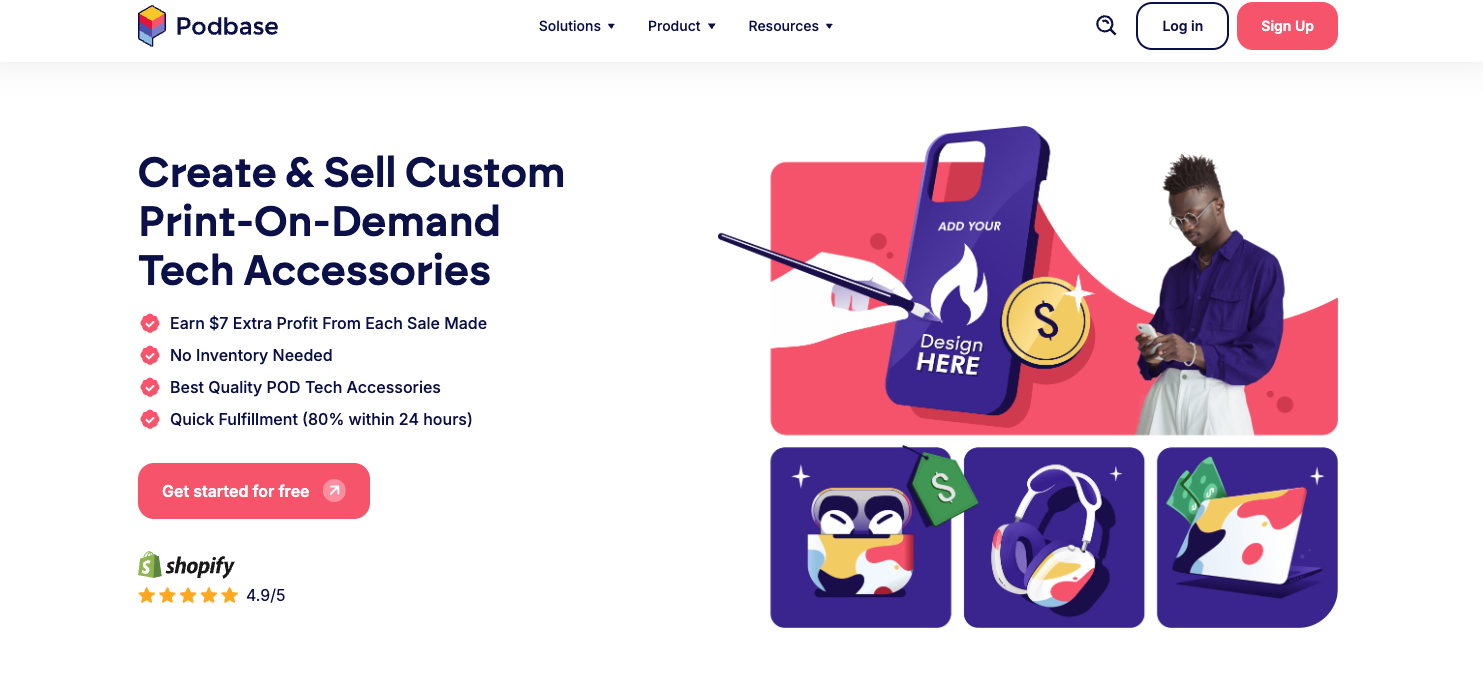 podbase shopify print on demand app