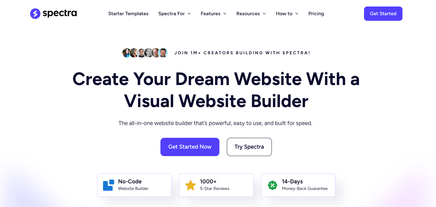 Spectra homepage