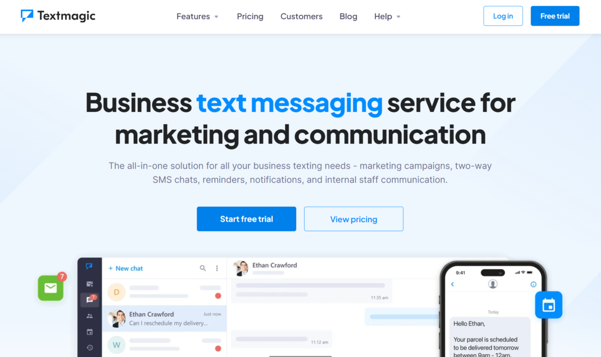 Textmagic is the Best mass texting service for additional one-to-one communications