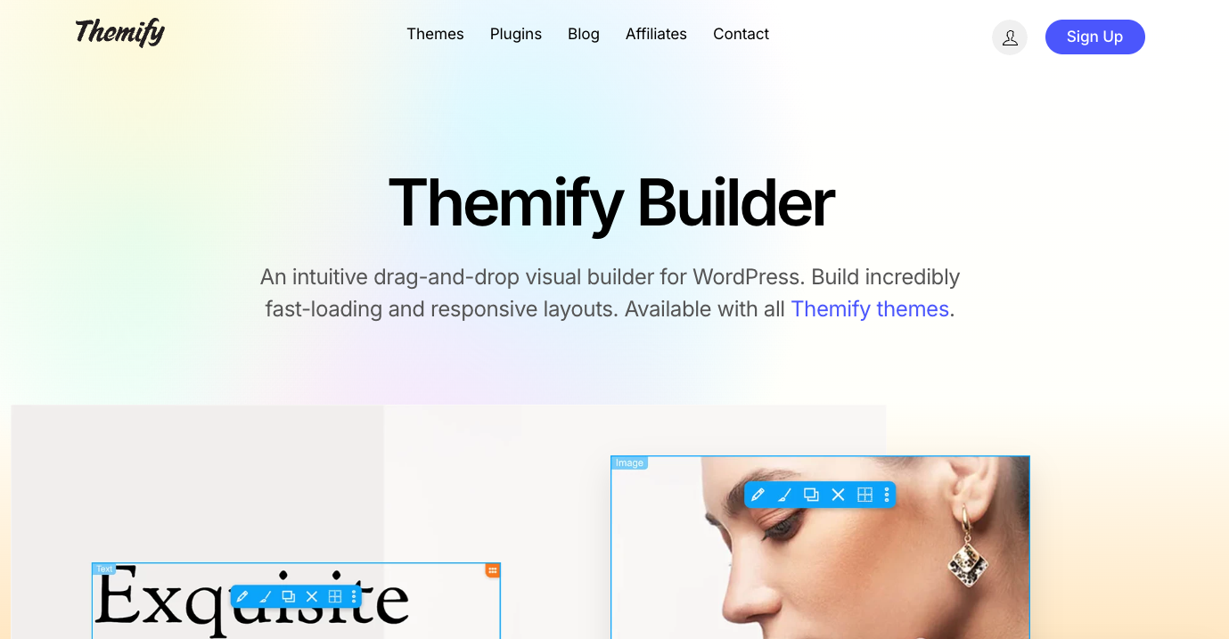 Themify homepage