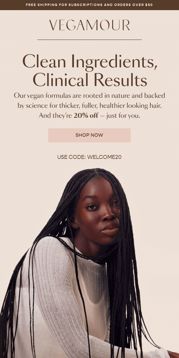 Vegamour reactivation email example
