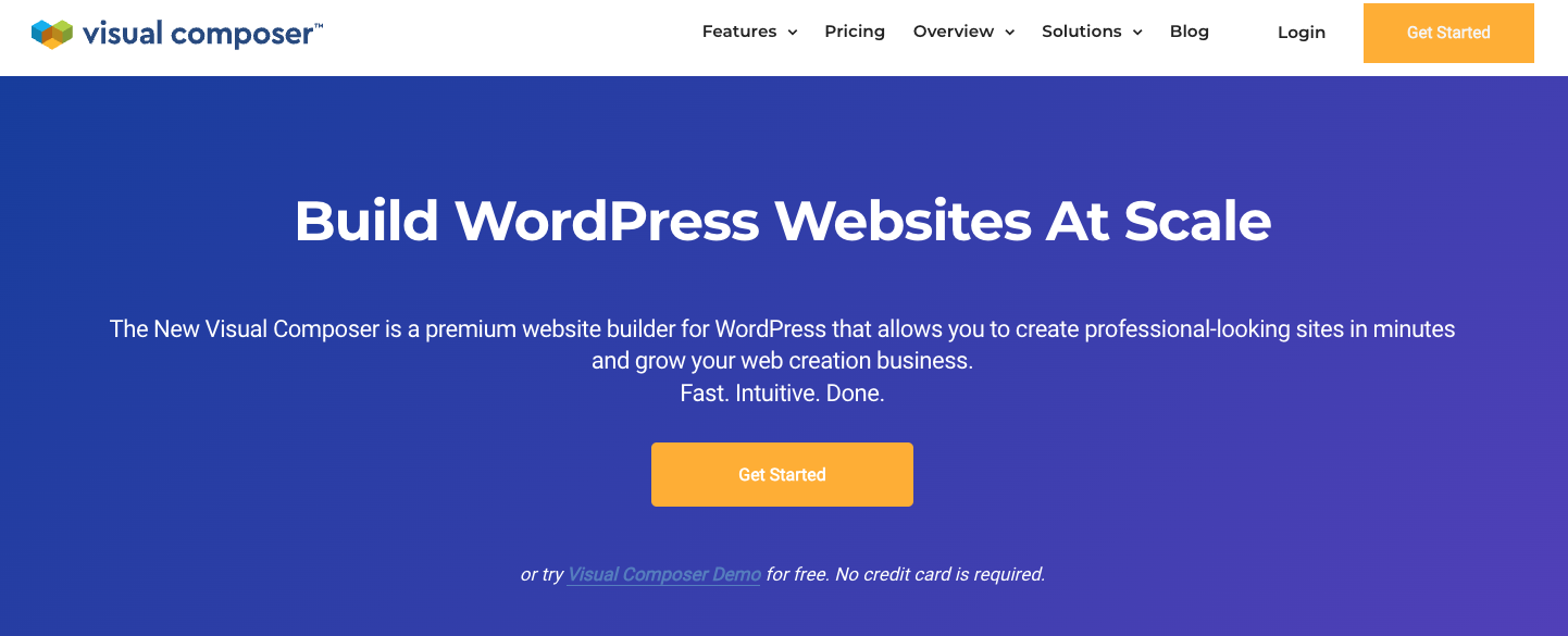 Visual Composer homepage