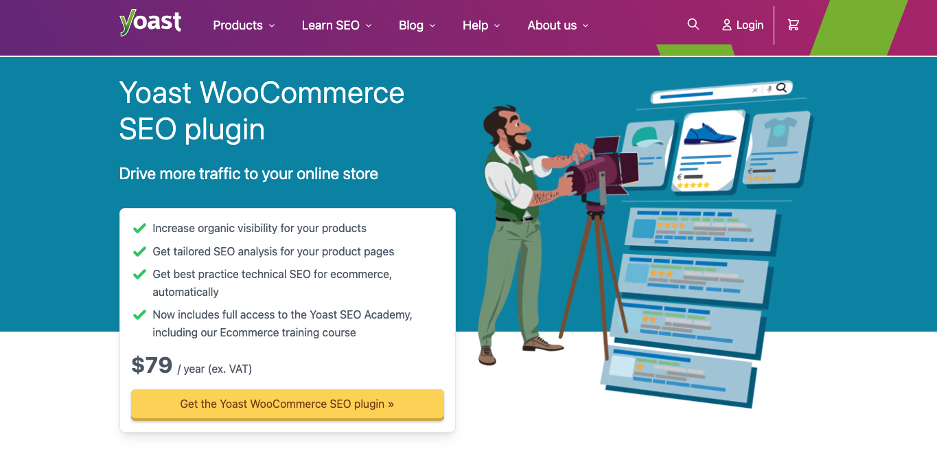 Yoast SEO homepage