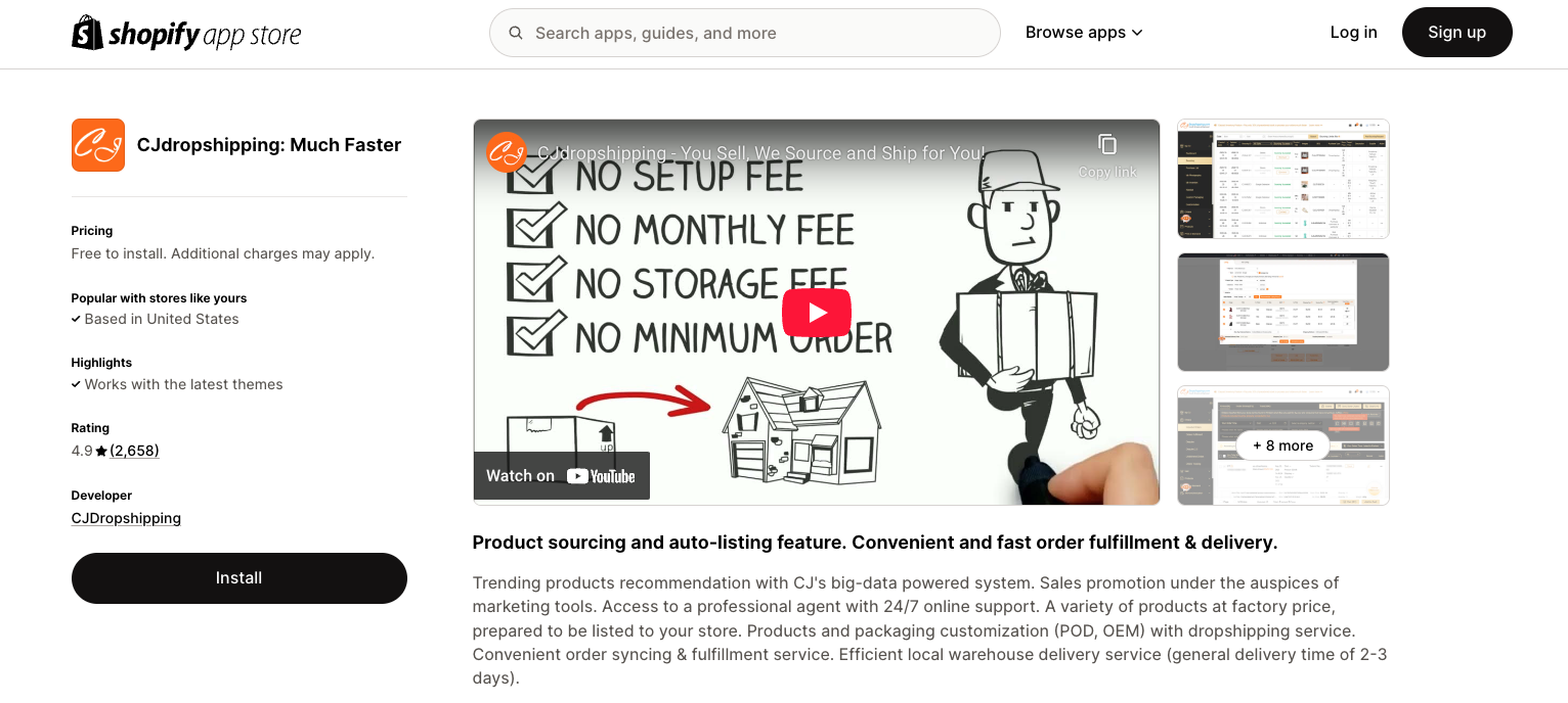 CJdropshipping on Shopify App Store